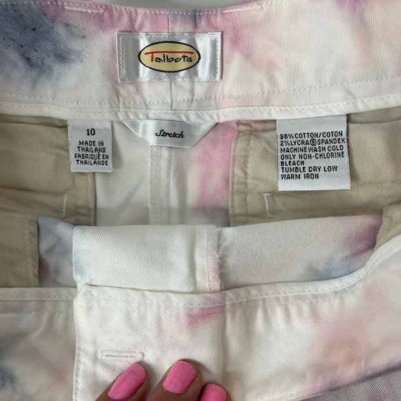 🛍️3/$40 Talbots Shorts Upcycled Hand Dyed Shorts Size 10 - Picture 4 of 8